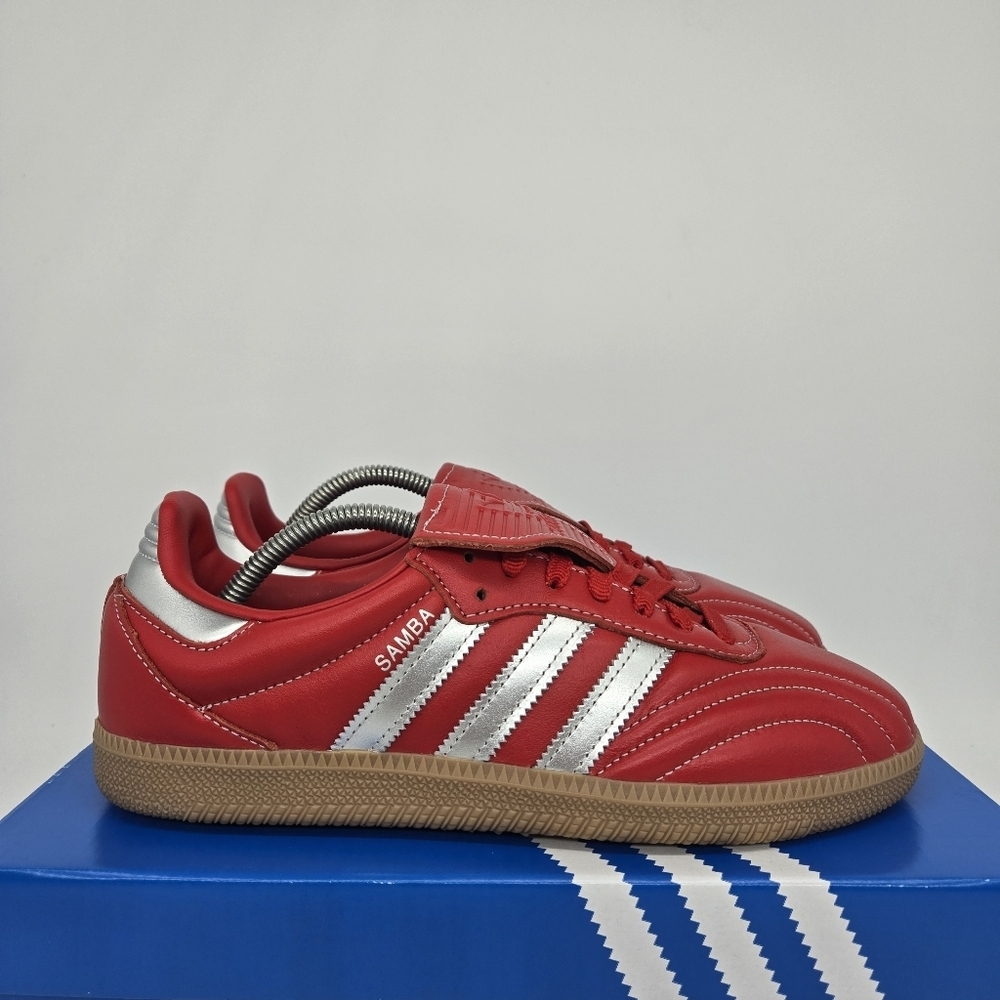 New adidas Samba LT Better Scarlet Silver Women's Shoes Size 9.5 - Picture 3 of 8